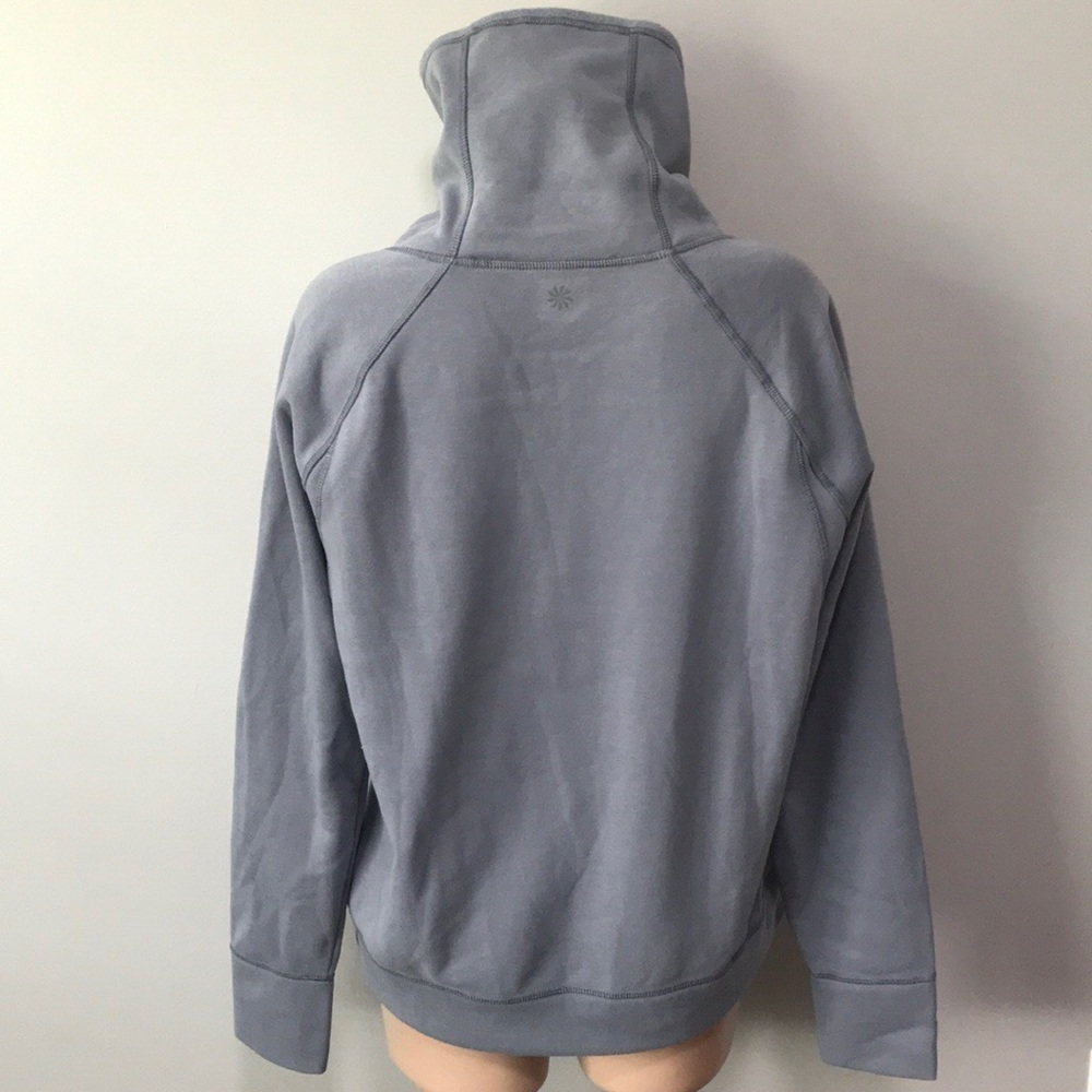 Athleta Hurdle Wrap Necegy Gray Hoodie Sweatshirt - Picture 8 of 9